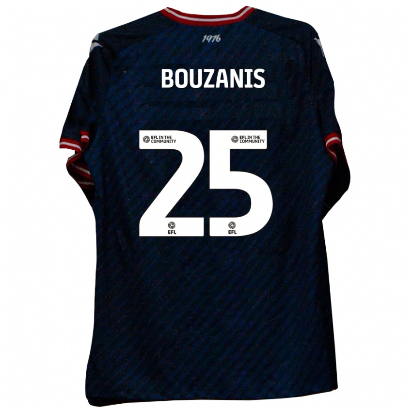 נשים דין בוזניס #25 כחול נייבי אדום הרחק ג'רזי 2025/26 חולצה קצרה