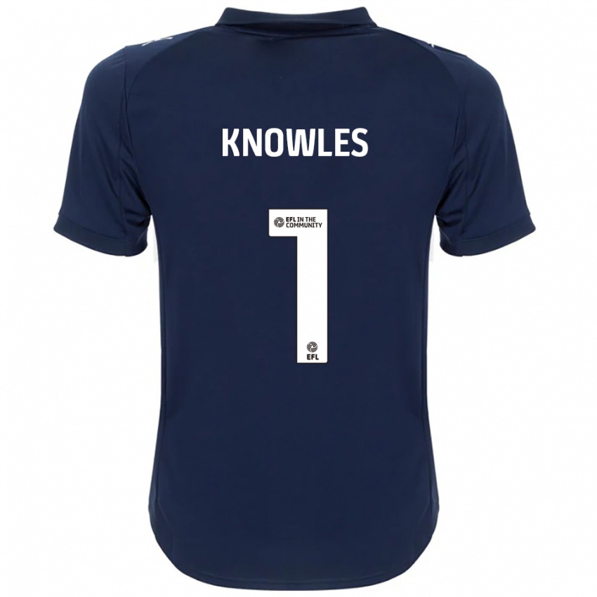 נשים Amelia Knowles #1 כחול נייבי לבן הרחק ג'רזי 2025/26 חולצה קצרה