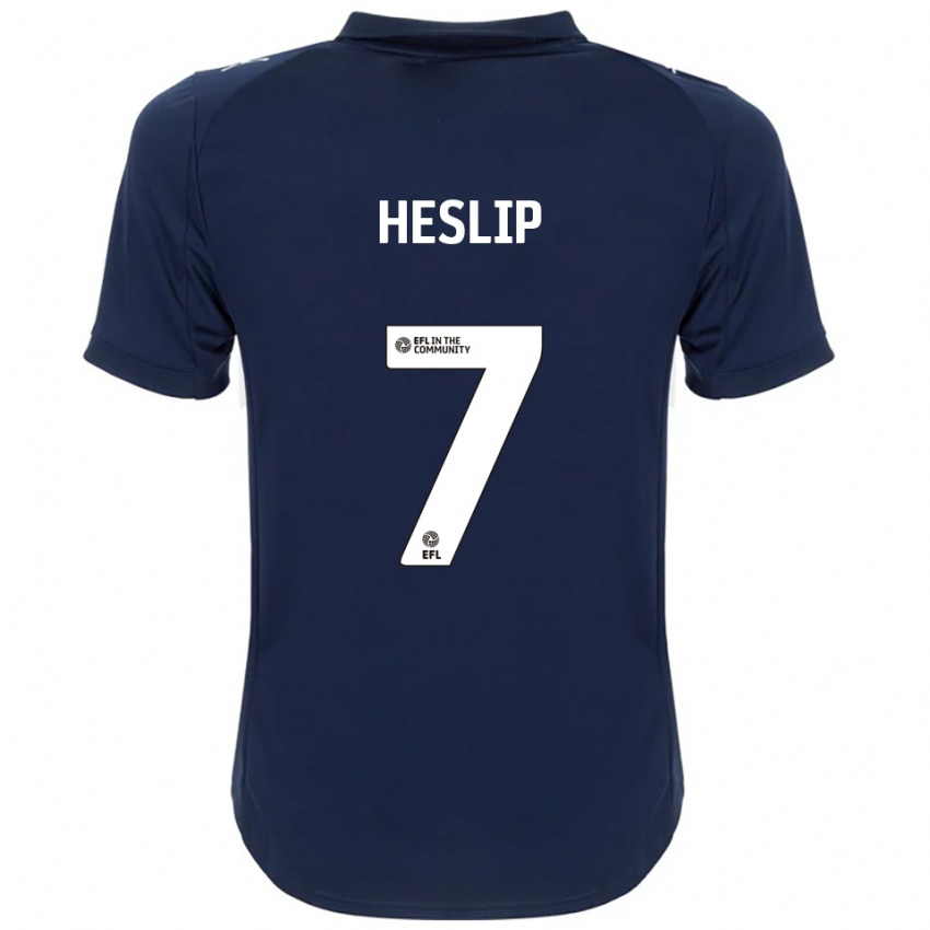 נשים Laura Heslip #7 כחול נייבי לבן הרחק ג'רזי 2025/26 חולצה קצרה