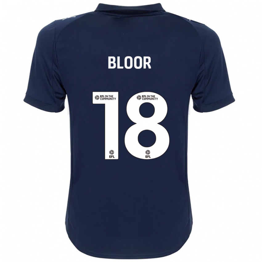 נשים Chelsea Bloor #18 כחול נייבי לבן הרחק ג'רזי 2025/26 חולצה קצרה