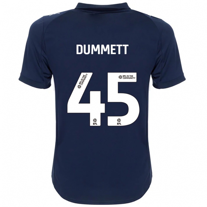 נשים פול דאמט #45 כחול נייבי לבן הרחק ג'רזי 2025/26 חולצה קצרה