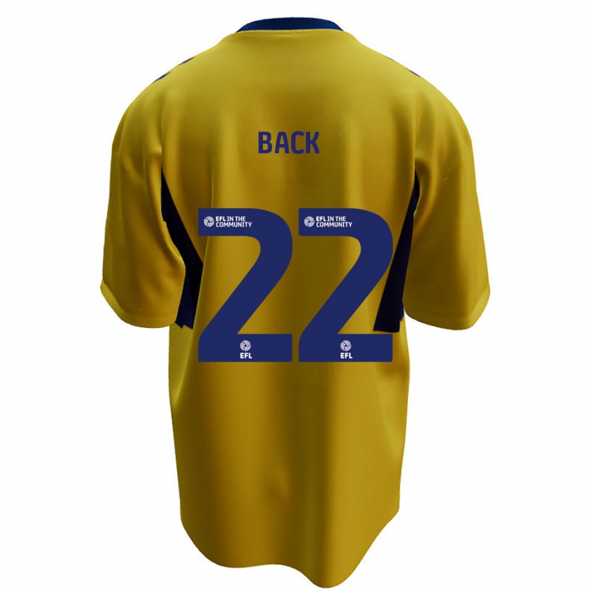 נשים פין באק #22 צהוב כחול הרחק ג'רזי 2025/26 חולצה קצרה