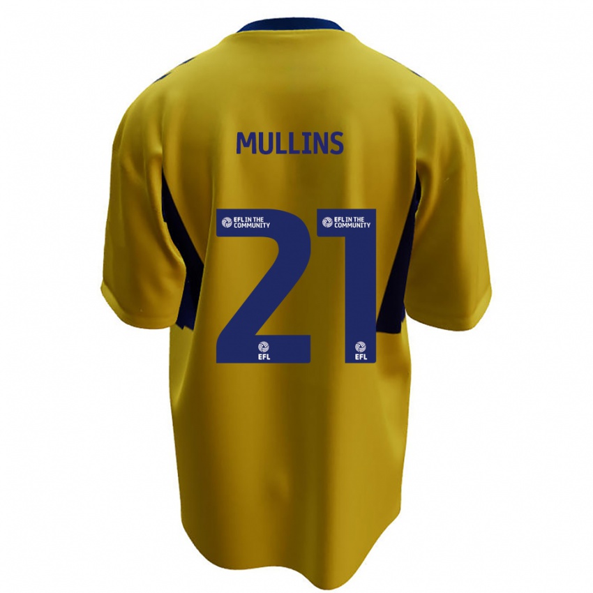 נשים ג׳יימי מולינס #21 צהוב כחול הרחק ג'רזי 2025/26 חולצה קצרה