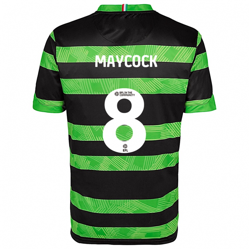 נשים קאלום מייקוק #8 שחור ירוק הרחק ג'רזי 2025/26 חולצה קצרה