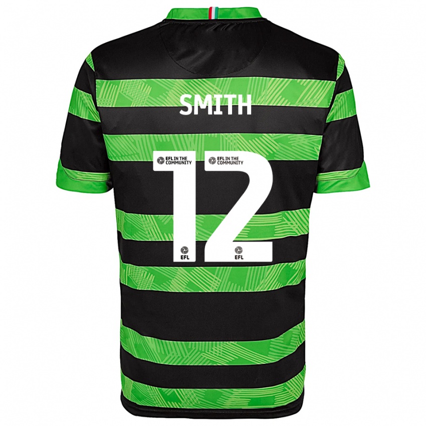 נשים אליסטר סמית' #12 שחור ירוק הרחק ג'רזי 2025/26 חולצה קצרה