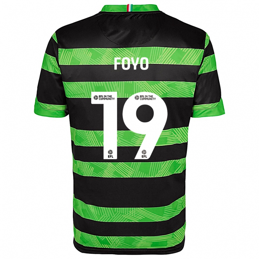 נשים אוסמן פויו #19 שחור ירוק הרחק ג'רזי 2025/26 חולצה קצרה