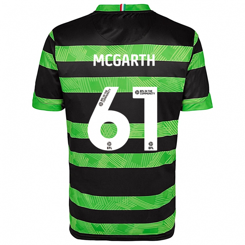 נשים Ethan Mcgarth #61 שחור ירוק הרחק ג'רזי 2025/26 חולצה קצרה