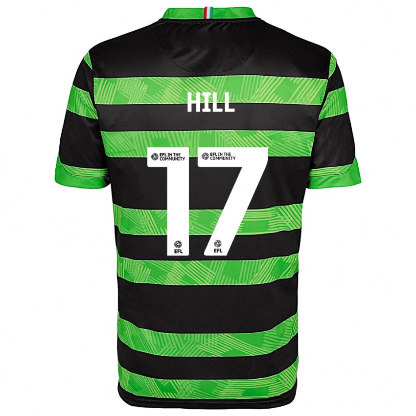 נשים Anisha Hill #17 שחור ירוק הרחק ג'רזי 2025/26 חולצה קצרה