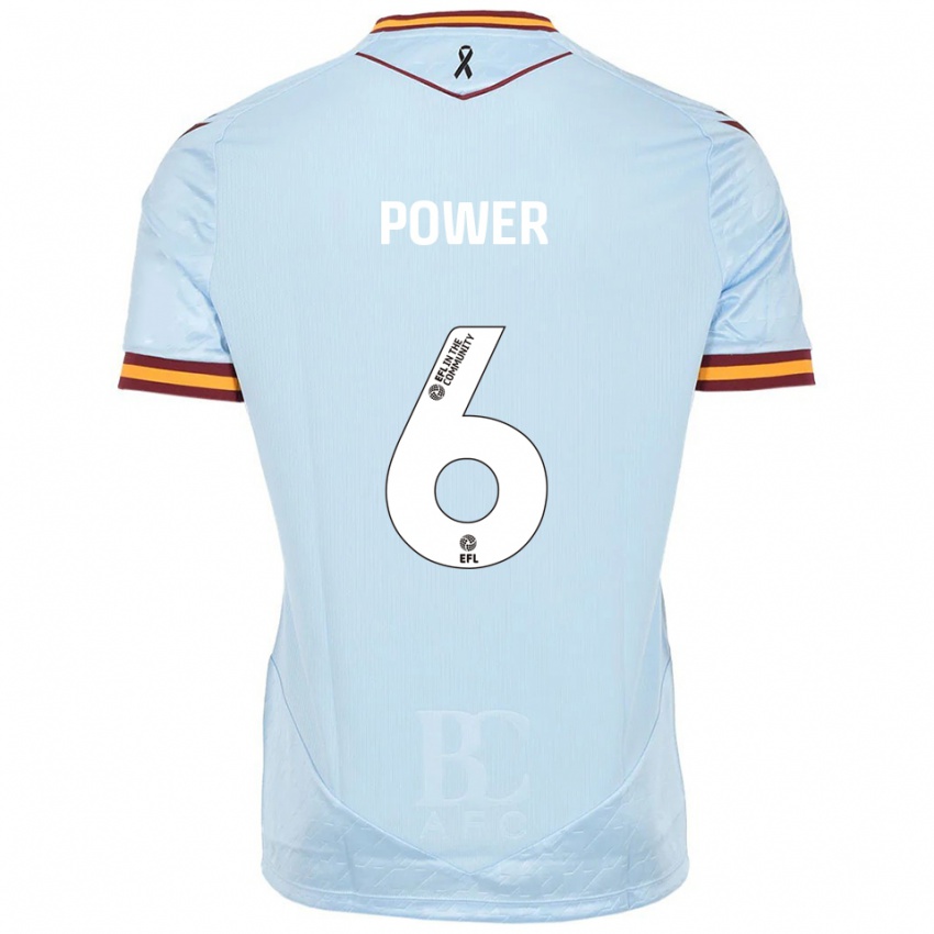 נשים מקס פאואר #6 תכלת הרחק ג'רזי 2025/26 חולצה קצרה