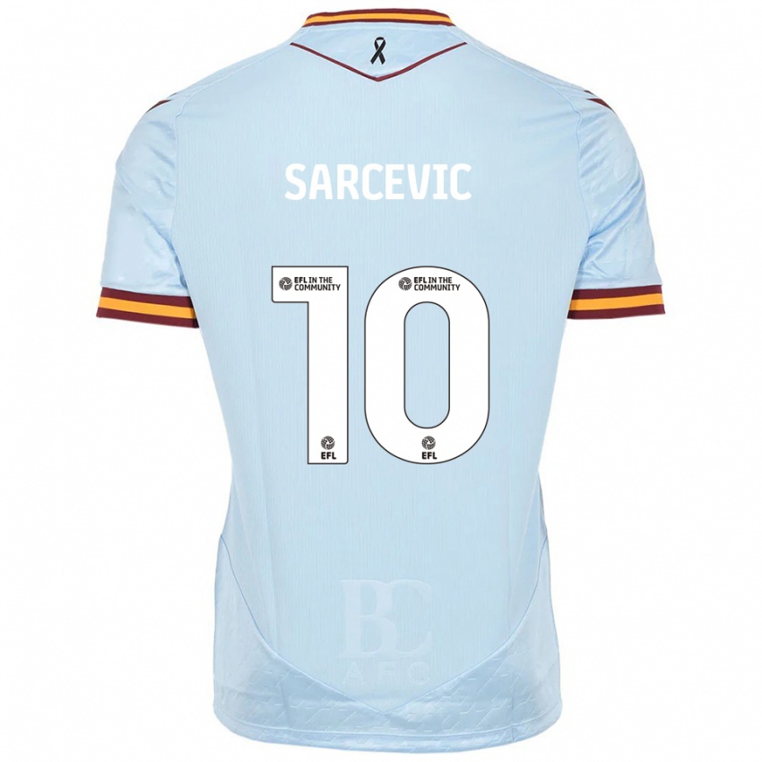 נשים אנטוני סרסוויק #10 תכלת הרחק ג'רזי 2025/26 חולצה קצרה