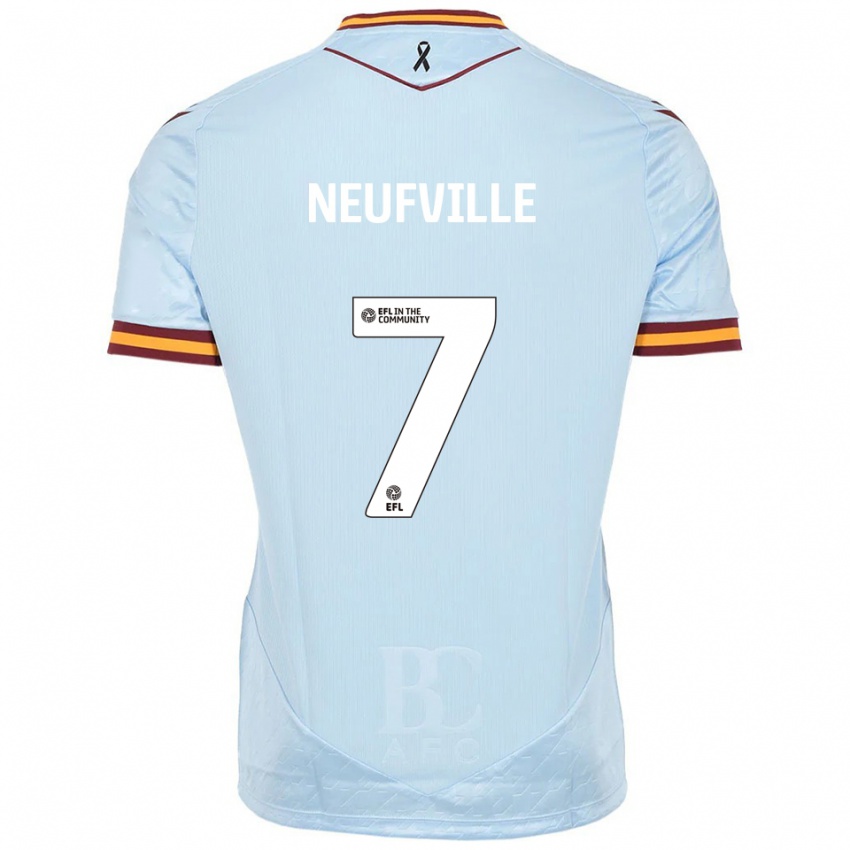 נשים ג'וש נוויל #7 תכלת הרחק ג'רזי 2025/26 חולצה קצרה