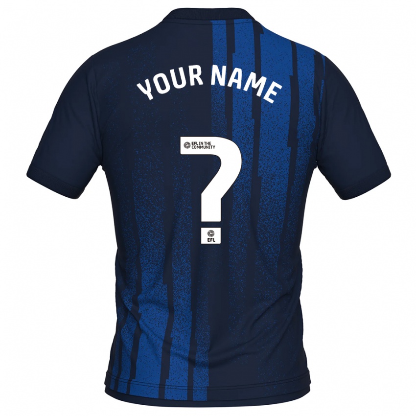 נשים השם שלך #0 כחול נייבי לבן הרחק ג'רזי 2025/26 חולצה קצרה