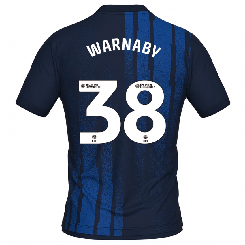 נשים לואיס סמואל ורנבי #38 כחול נייבי לבן הרחק ג'רזי 2025/26 חולצה קצרה