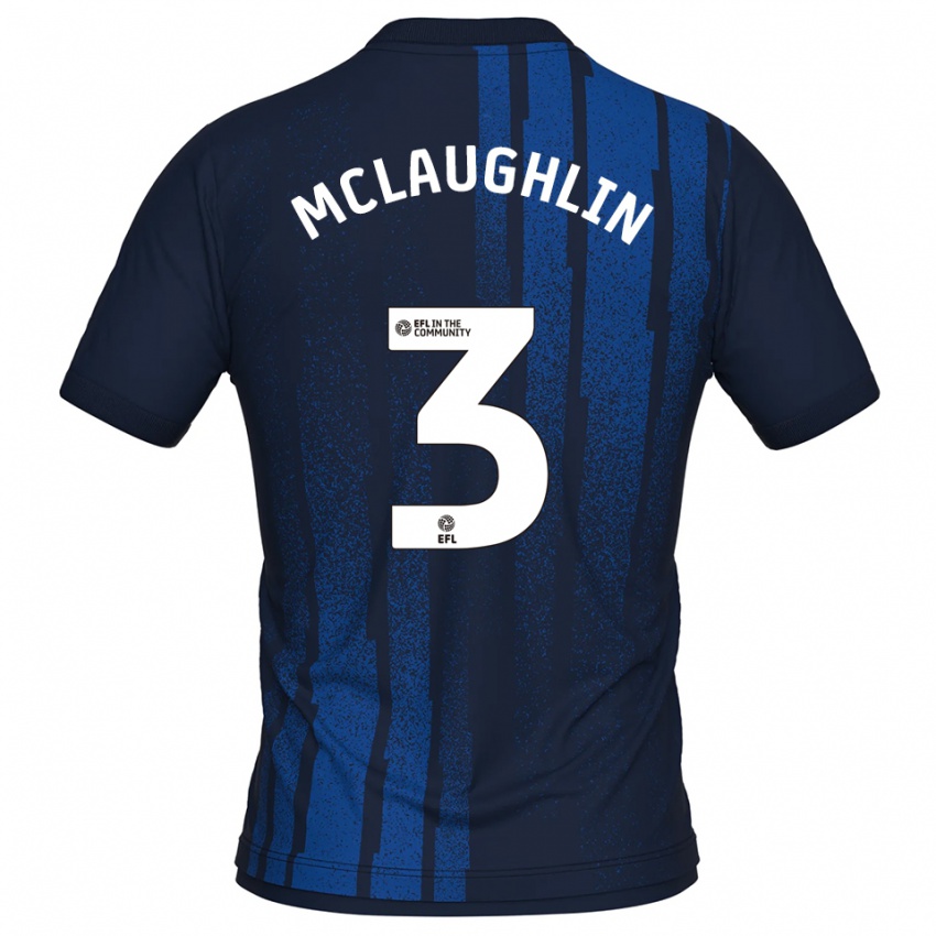 נשים סטיבן מקלפלין #3 כחול נייבי לבן הרחק ג'רזי 2025/26 חולצה קצרה