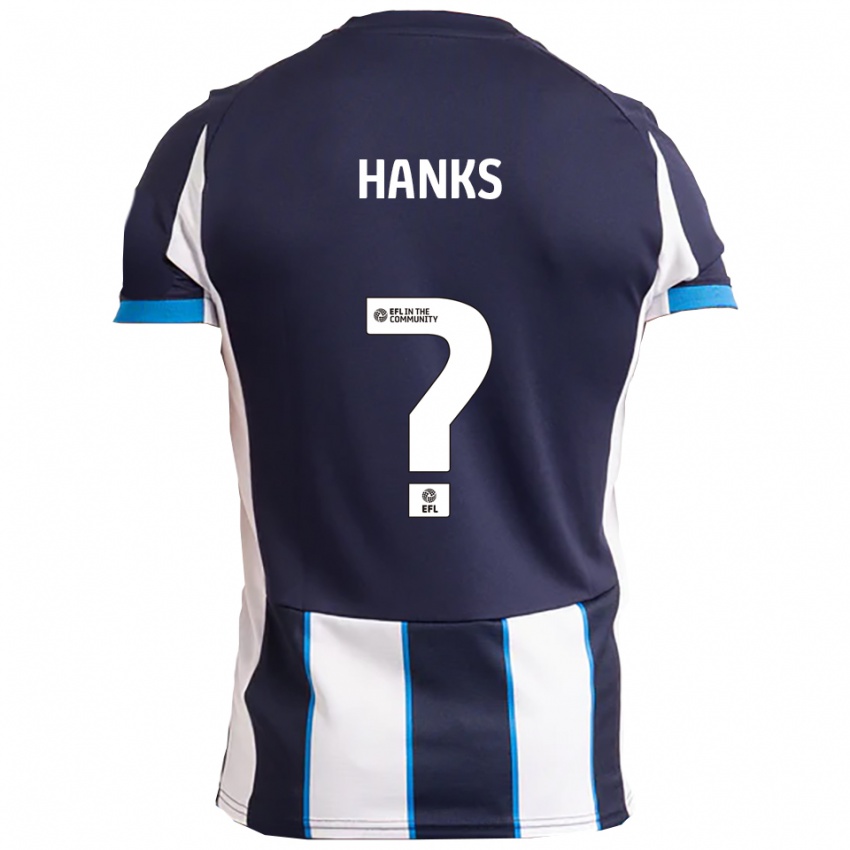 נשים Natasha Hanks #0 לבן כחול נייבי הרחק ג'רזי 2025/26 חולצה קצרה