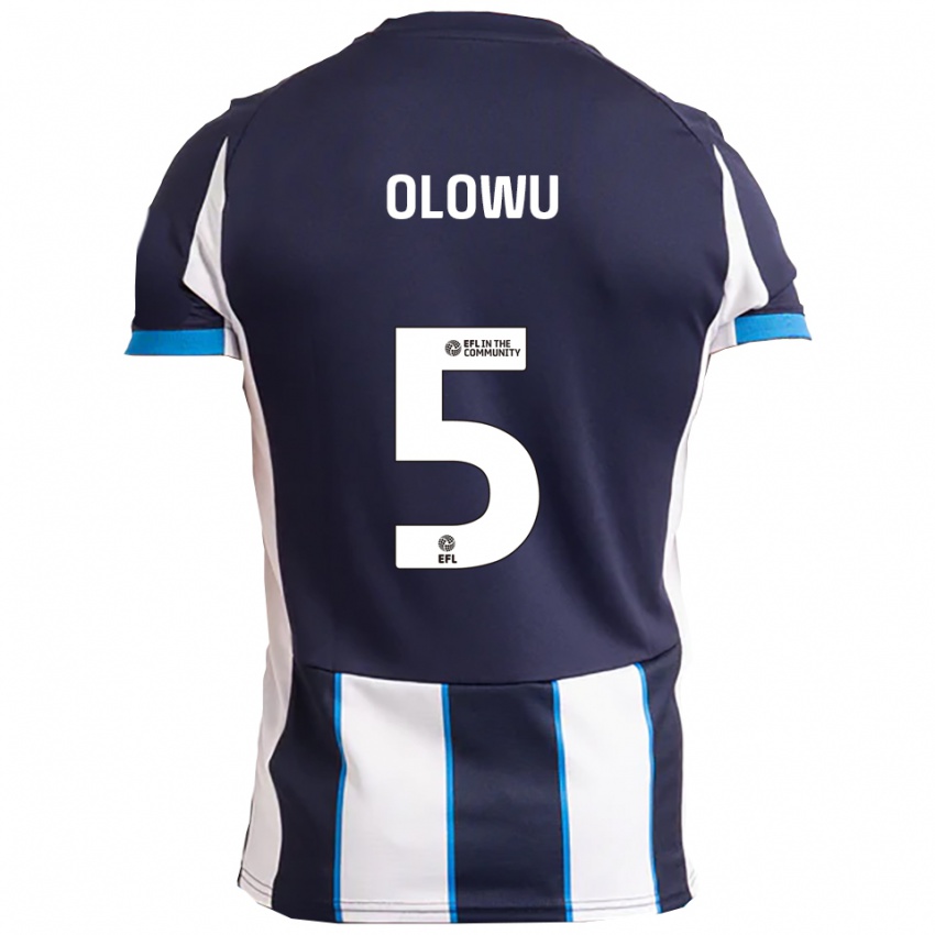 נשים ג'וזף אולובו #5 לבן כחול נייבי הרחק ג'רזי 2025/26 חולצה קצרה