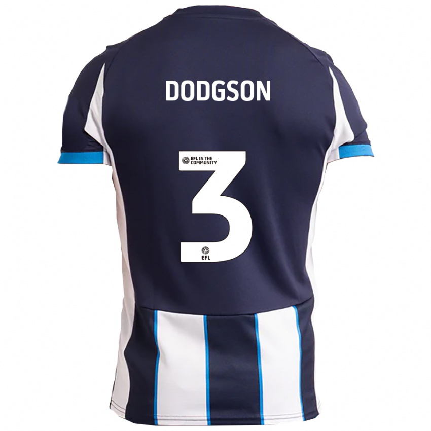 נשים אוון דודג'סון #3 לבן כחול נייבי הרחק ג'רזי 2025/26 חולצה קצרה