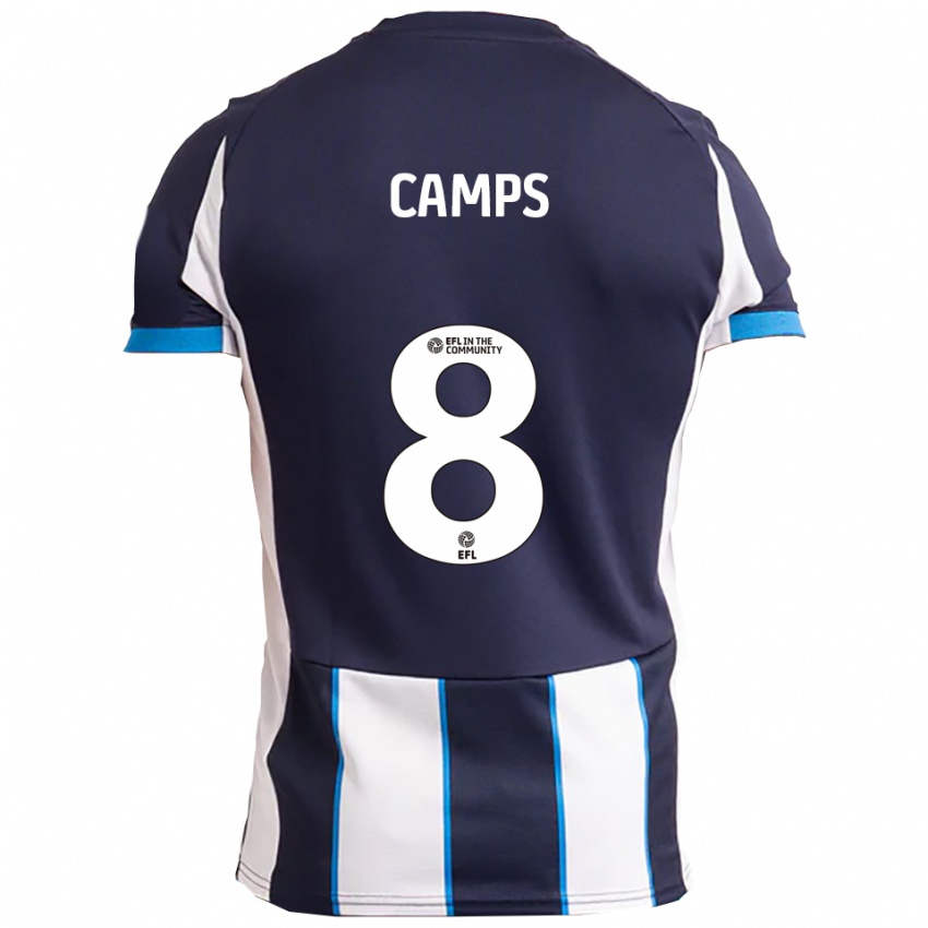 נשים Callum Camps #8 לבן כחול נייבי הרחק ג'רזי 2025/26 חולצה קצרה