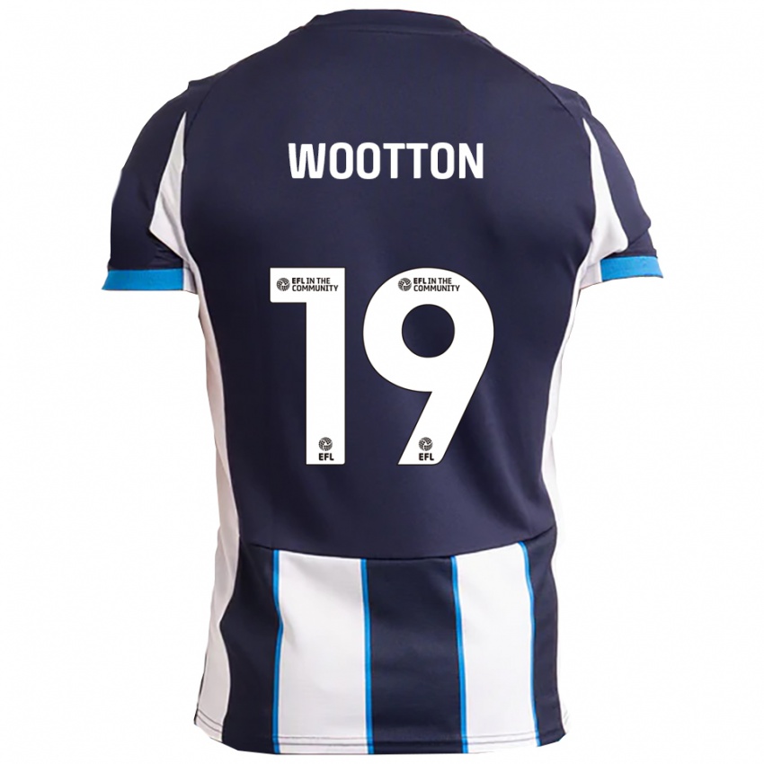 נשים קייל ווטון #19 לבן כחול נייבי הרחק ג'רזי 2025/26 חולצה קצרה