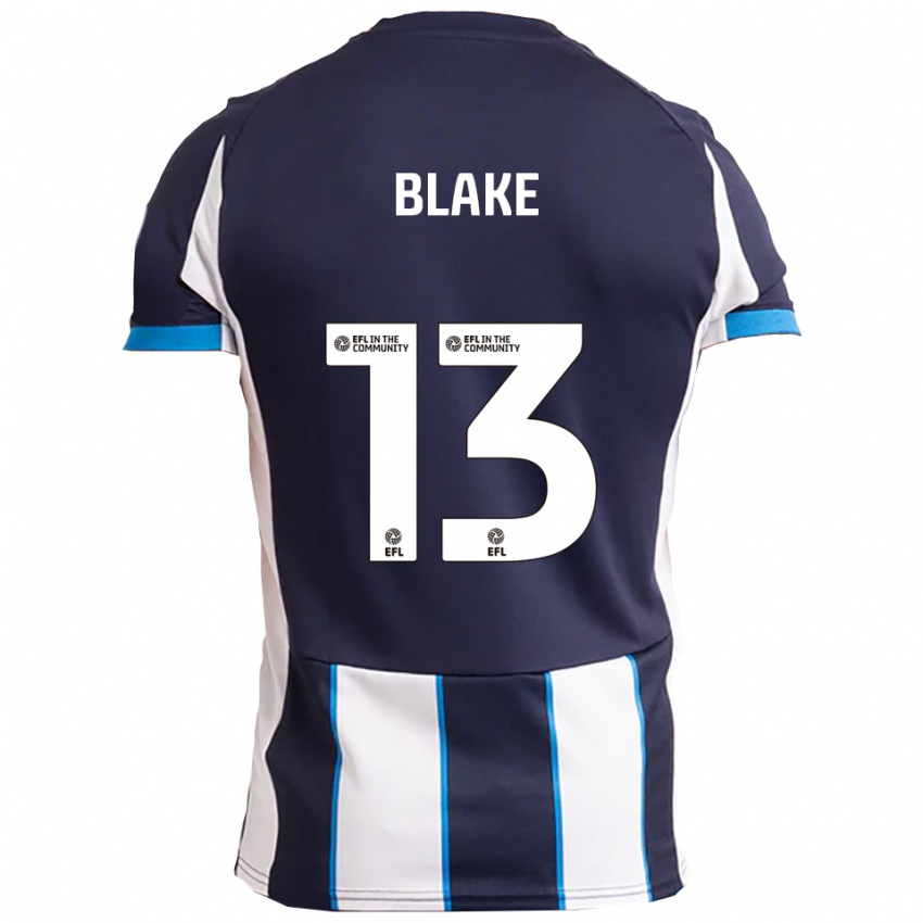 נשים Billy Blake #13 לבן כחול נייבי הרחק ג'רזי 2025/26 חולצה קצרה