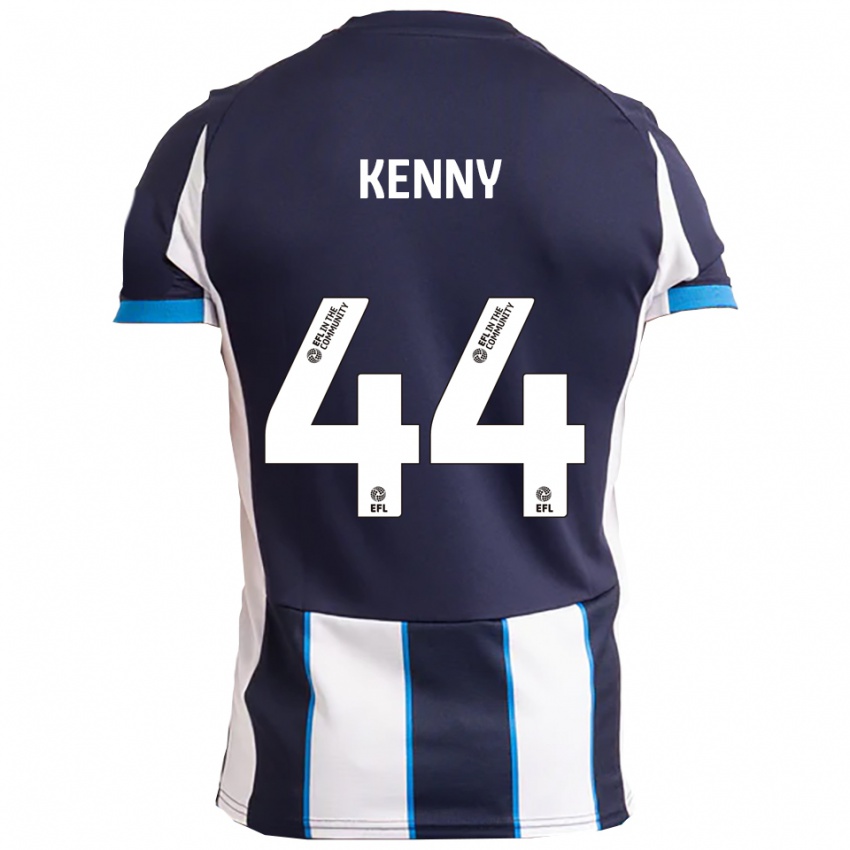 נשים Jack Kenny #44 לבן כחול נייבי הרחק ג'רזי 2025/26 חולצה קצרה