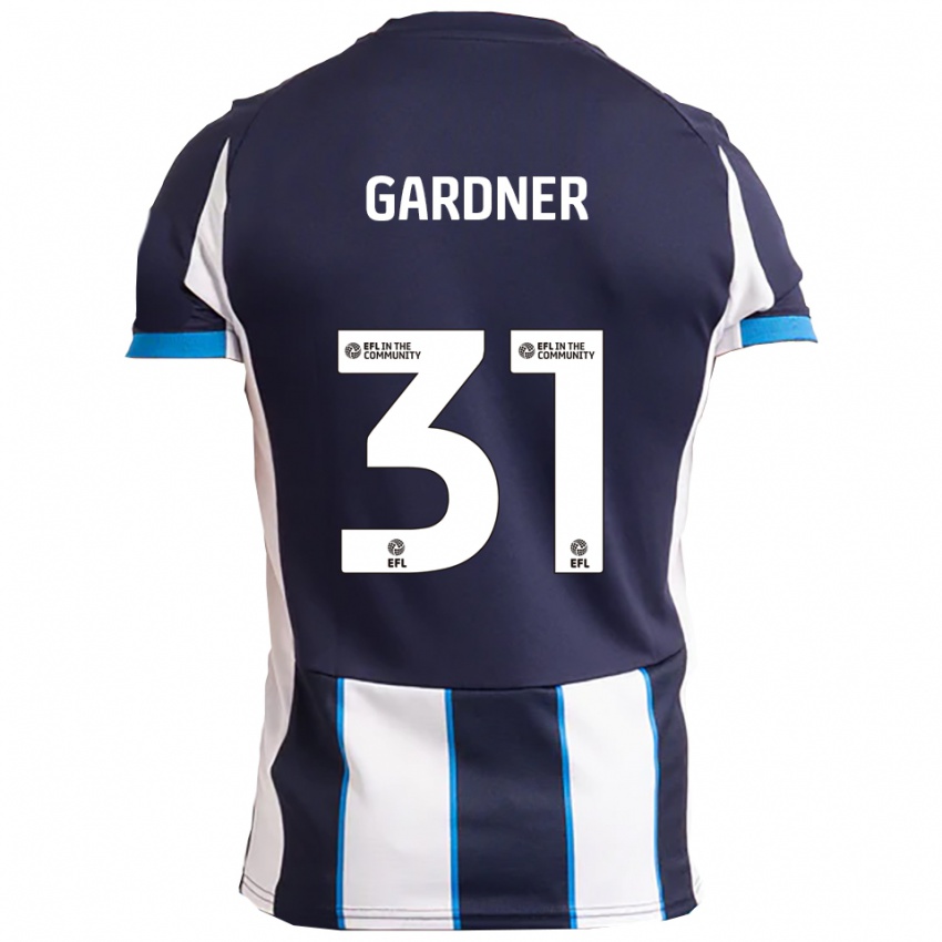 נשים צ׳ה גרדנר #31 לבן כחול נייבי הרחק ג'רזי 2025/26 חולצה קצרה