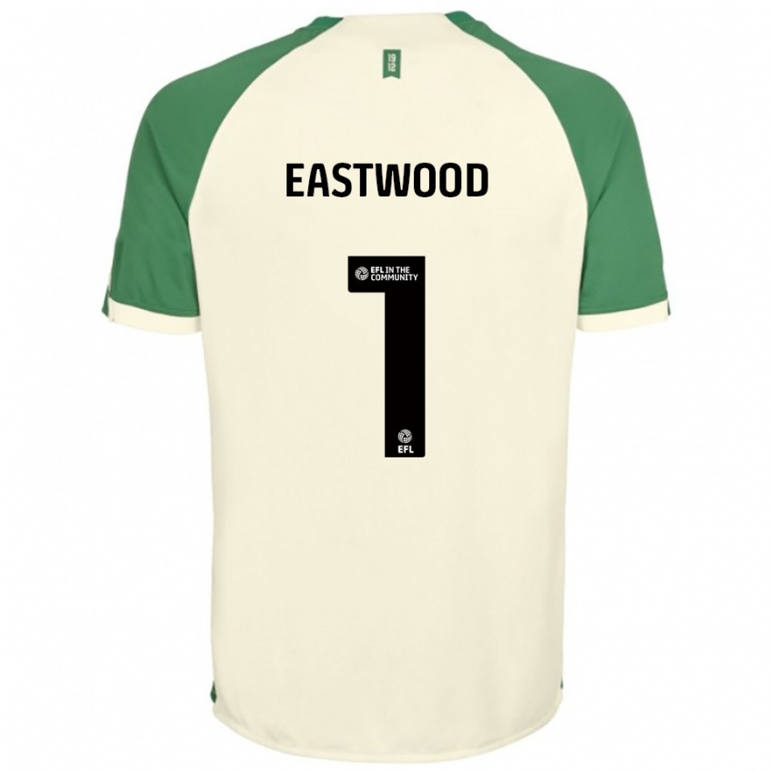 נשים ג'ייק איסטווד #1 לבן שמנת ירוק הרחק ג'רזי 2025/26 חולצה קצרה