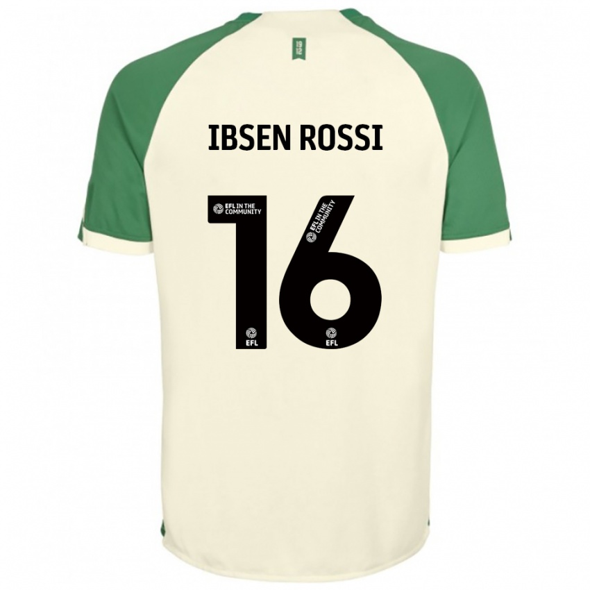 נשים זנו איבסן רוסי #16 לבן שמנת ירוק הרחק ג'רזי 2025/26 חולצה קצרה