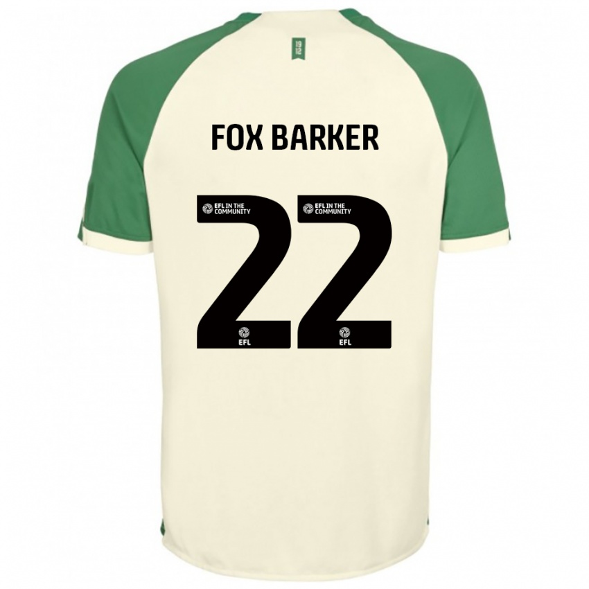נשים Mistie Fox-Barker #22 לבן שמנת ירוק הרחק ג'רזי 2025/26 חולצה קצרה
