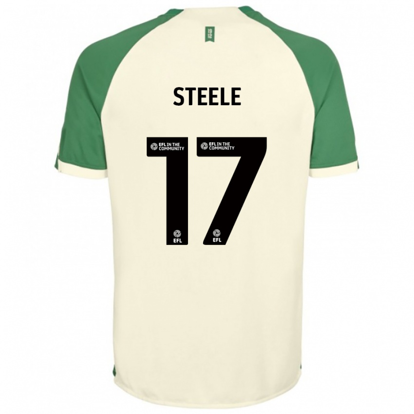 נשים Fran Steele #17 לבן שמנת ירוק הרחק ג'רזי 2025/26 חולצה קצרה