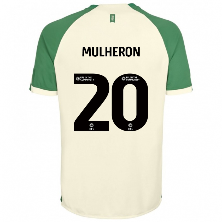 נשים Bronwyn Mulheron #20 לבן שמנת ירוק הרחק ג'רזי 2025/26 חולצה קצרה