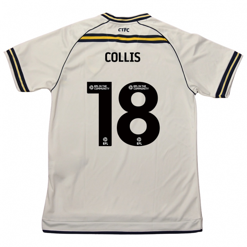 נשים מייסי קוליס #18 לבן כחול נייבי הרחק ג'רזי 2025/26 חולצה קצרה