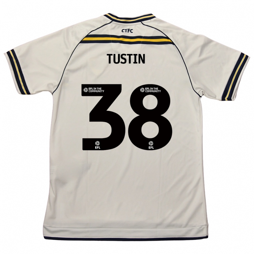 נשים Harry Tustin #38 לבן כחול נייבי הרחק ג'רזי 2025/26 חולצה קצרה