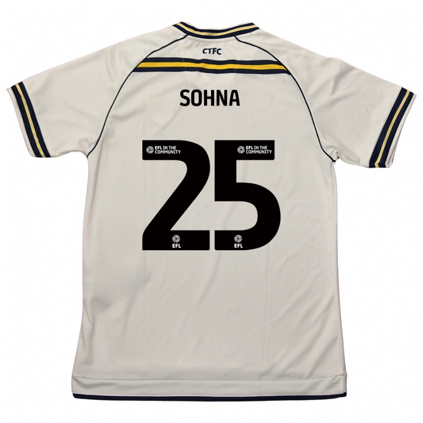 נשים הריסון סוהנה #25 לבן כחול נייבי הרחק ג'רזי 2025/26 חולצה קצרה