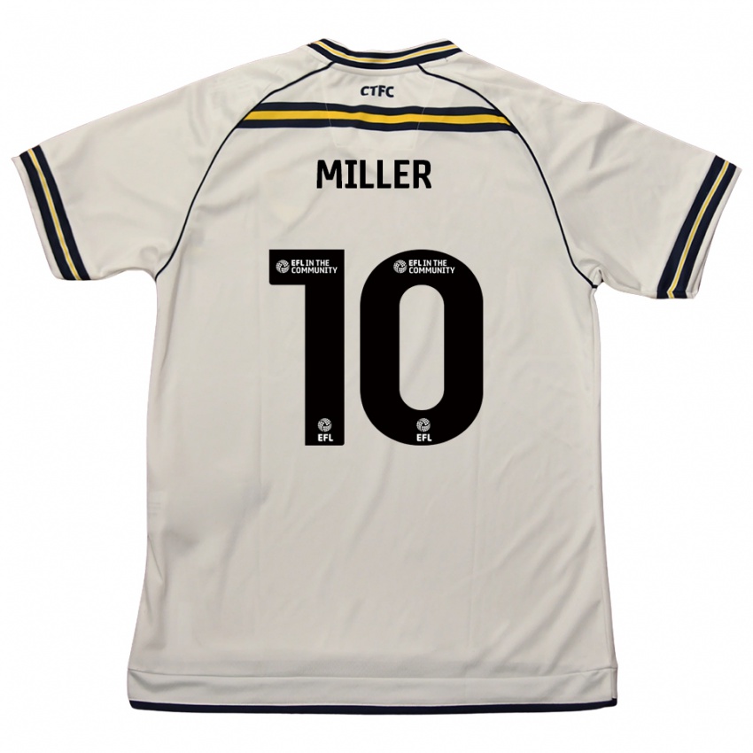 נשים George Miller #10 לבן כחול נייבי הרחק ג'רזי 2025/26 חולצה קצרה