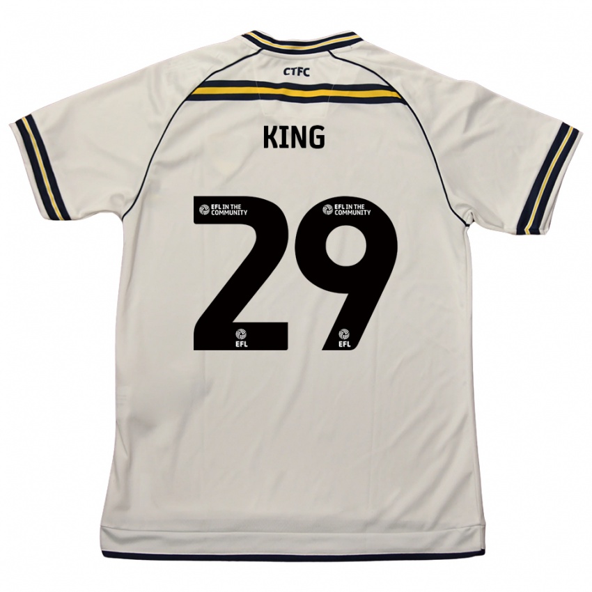 נשים Tom King #29 לבן כחול נייבי הרחק ג'רזי 2025/26 חולצה קצרה