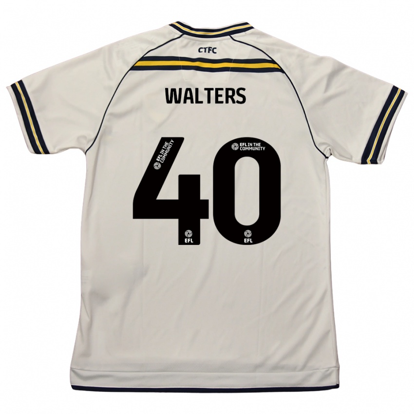 נשים Cameron Walters #40 לבן כחול נייבי הרחק ג'רזי 2025/26 חולצה קצרה