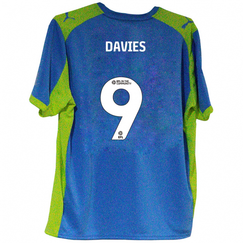 נשים Will Davies #9 תכלת צהוב הרחק ג'רזי 2025/26 חולצה קצרה