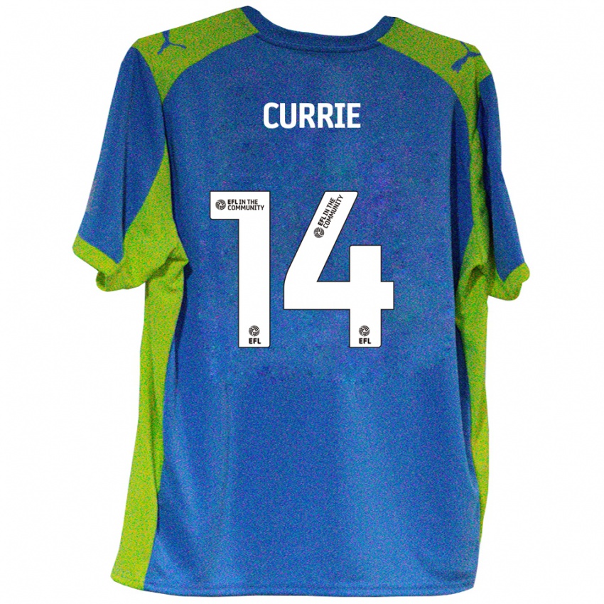 נשים Harvey Currie #14 תכלת צהוב הרחק ג'רזי 2025/26 חולצה קצרה