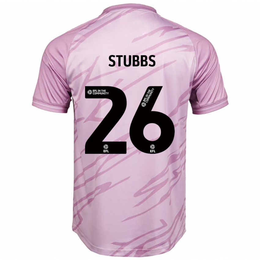 נשים Sam Stubbs #26 ורוד שחור הרחק ג'רזי 2025/26 חולצה קצרה