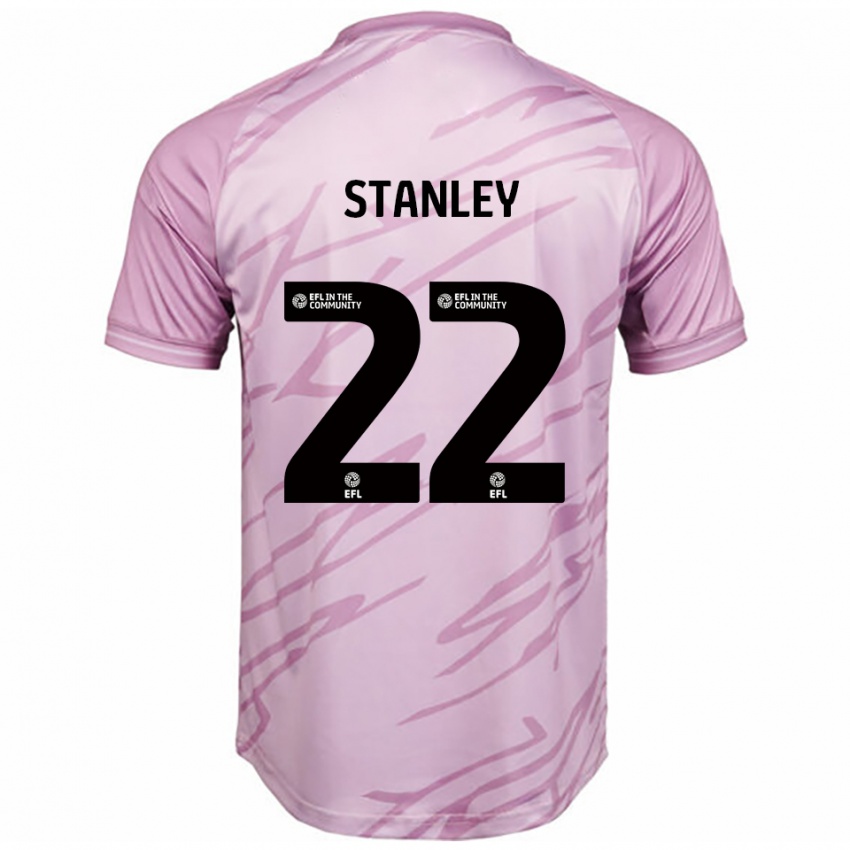 נשים Eva Stanley #22 ורוד שחור הרחק ג'רזי 2025/26 חולצה קצרה