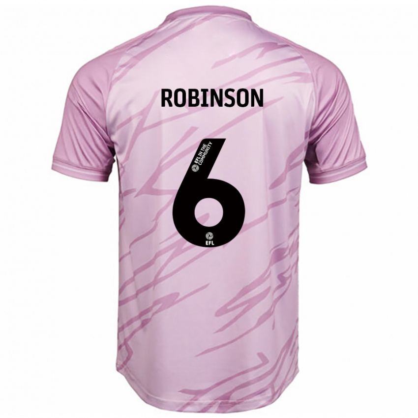 נשים Alicia Robinson #6 ורוד שחור הרחק ג'רזי 2025/26 חולצה קצרה