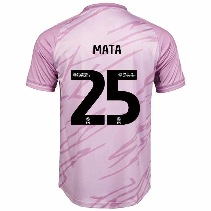 נשים מקס מאטה #25 ורוד שחור הרחק ג'רזי 2025/26 חולצה קצרה