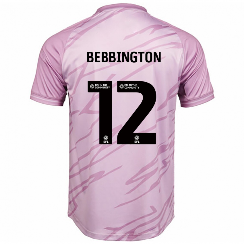 נשים Kimberley Bebbington #12 ורוד שחור הרחק ג'רזי 2025/26 חולצה קצרה