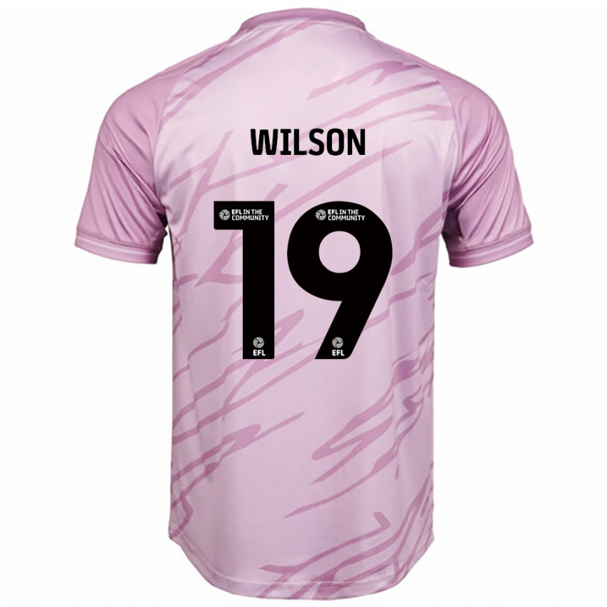 נשים Pip Wilson #19 ורוד שחור הרחק ג'רזי 2025/26 חולצה קצרה