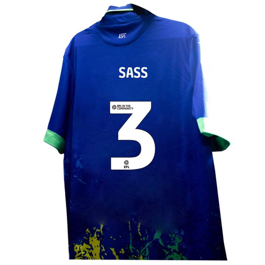 נשים פרדריק האריס סאס #3 כחול צהוב הרחק ג'רזי 2025/26 חולצה קצרה