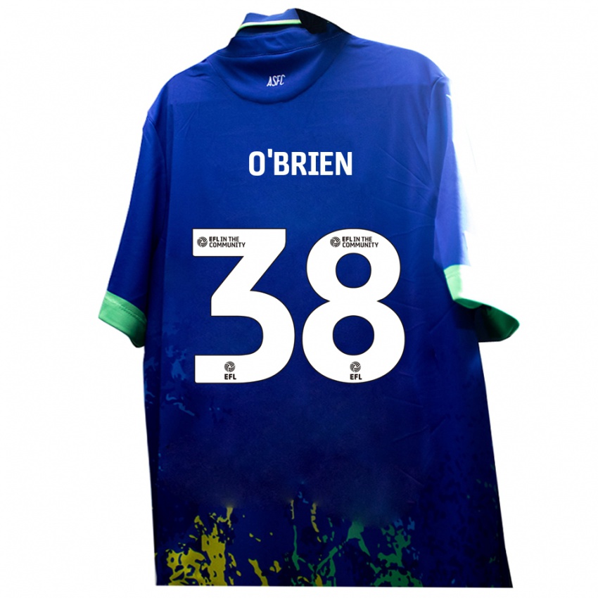 נשים Connor O'brien #38 כחול צהוב הרחק ג'רזי 2025/26 חולצה קצרה