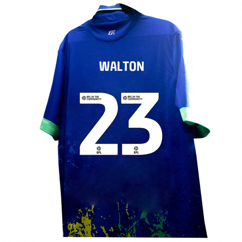 נשים Tyler Walton #23 כחול צהוב הרחק ג'רזי 2025/26 חולצה קצרה