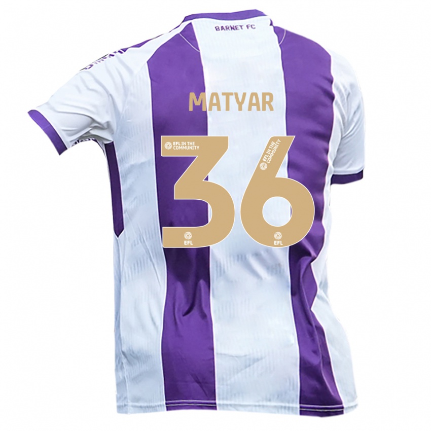 נשים Rohat Matyar #36 לבן סגול הרחק ג'רזי 2025/26 חולצה קצרה