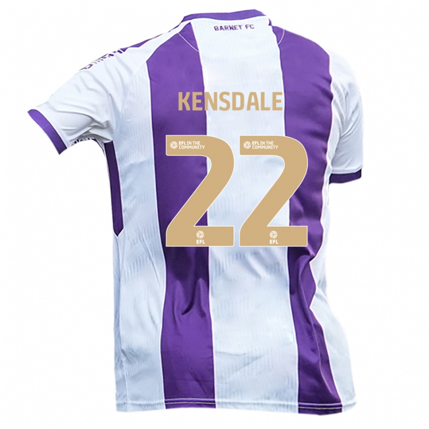 נשים Ollie Kensdale #22 לבן סגול הרחק ג'רזי 2025/26 חולצה קצרה